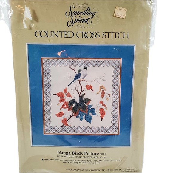 Kit d'oreiller vintage Candamar Designs Longstitch Crewel